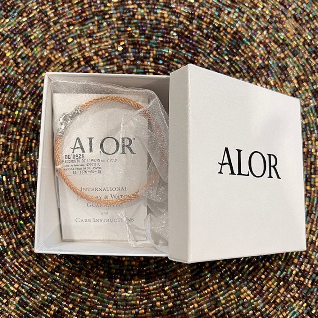 Alor Yellow - Double-Row, Stainless Steel, Cable Bracelet - Nwt
